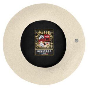 Made In France French Heritage Off-White Wool Beret NWOT